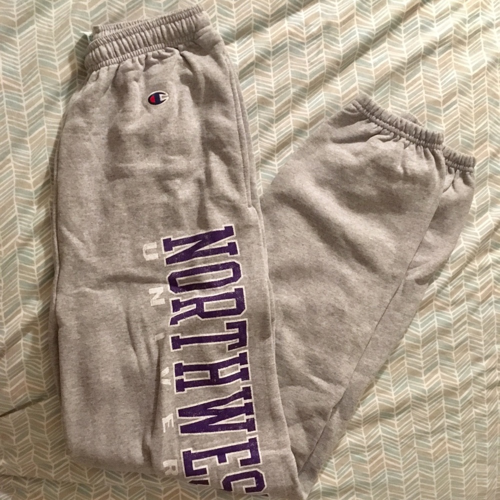Small Grey Northwestern Sweatpants